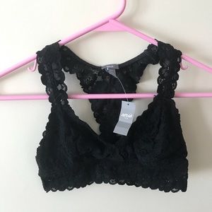 Black Aerie Racerback Lace Bralette
